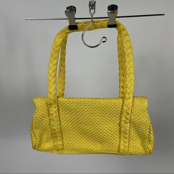 NWOT The Sak Y2K Pixie Yellow Basket Weave Purse - Picture 4 of 9